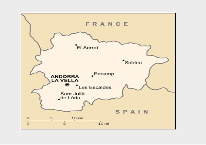 Andorra Map 